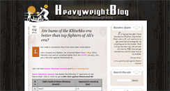 Desktop Screenshot of heavyweightblog.com